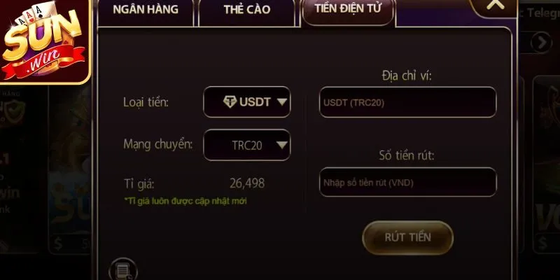 Nhận tiền điện tử dễ dàng chỉ vài bước 